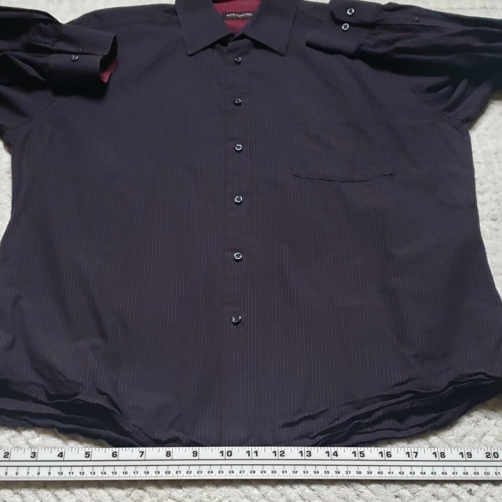 Emanuel Ungaro Men’s Stripe Long Sleeve Button‑Down Shirt Size XL - Picture 10 of 13